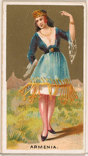 Armenia, from the Dancing Girls of the World series (N185) issued by Wm. S. Kimball & Co.