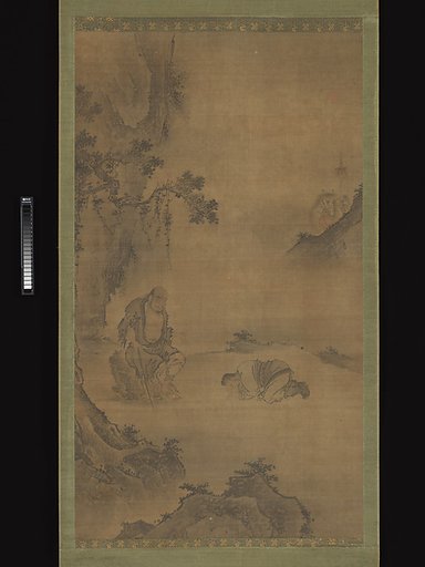 Daoist immortal Li Tieguai receiving a visitor