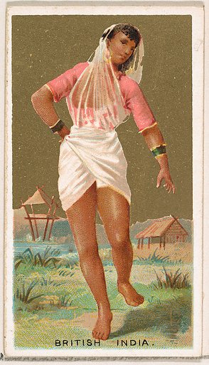 British India, from the Dancing Girls of the World series (N185) issued by Wm. S. Kimball & Co.