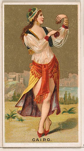 Cairo, from the Dancing Girls of the World series (N185) issued by Wm. S. Kimball & Co.
