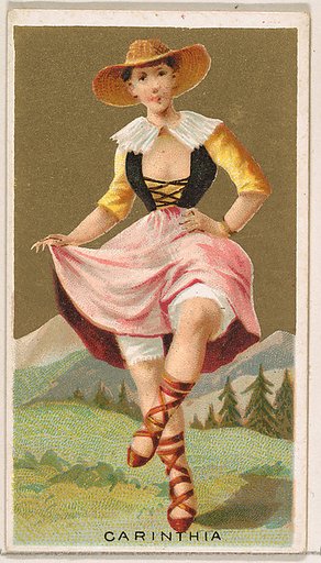 Carinthia, from the Dancing Girls of the World series (N185) issued by Wm. S. Kimball & Co.