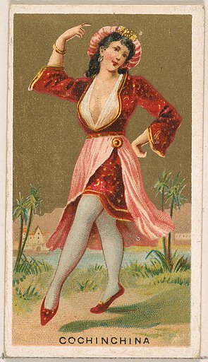 Cochinchina, from the Dancing Girls of the World series (N185) issued by Wm. S. Kimball & Co.