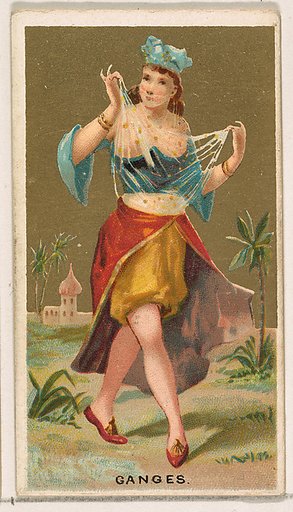 Ganges, from the Dancing Girls of the World series (N185) issued by Wm. S. Kimball & Co.