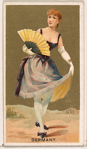 Germany, from the Dancing Girls of the World series (N185) issued by Wm. S. Kimball & Co.