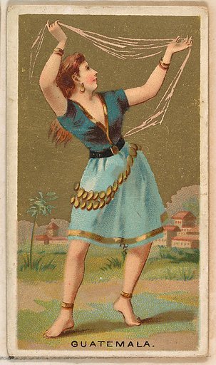 Guatemala, from the Dancing Girls of the World series (N185) issued by Wm. S. Kimball & Co.
