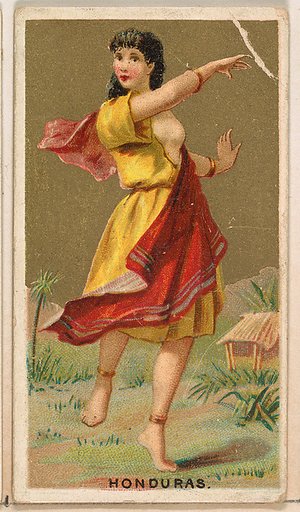 Honduras, from the Dancing Girls of the World series (N185) issued by Wm. S. Kimball & Co.