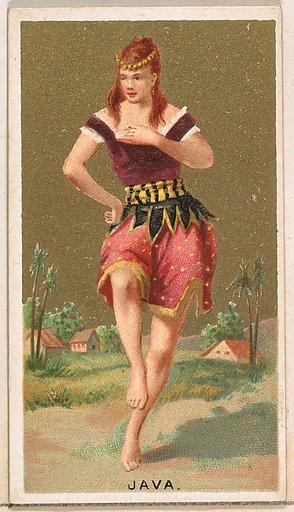 Java, from the Dancing Girls of the World series (N185) issued by Wm. S. Kimball & Co.