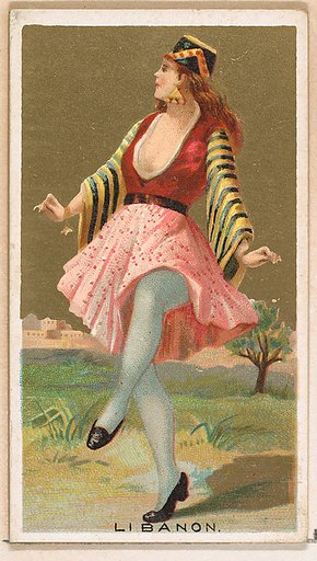 Libanon, from the Dancing Girls of the World series (N185) issued by Wm. S. Kimball & Co.
