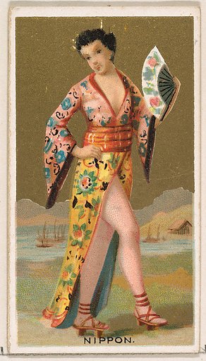 Nippon, from the Dancing Girls of the World series (N185) issued by Wm. S. Kimball & Co.