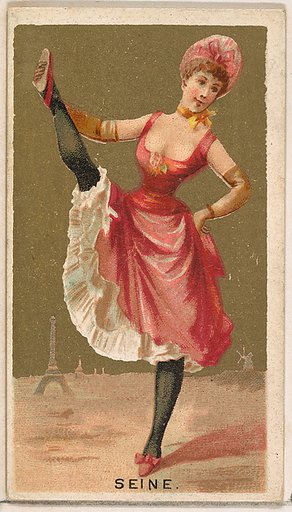 Seine, from the Dancing Girls of the World series (N185) issued by Wm. S. Kimball & Co.