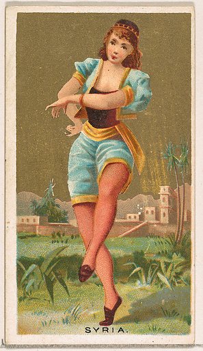 Syria, from the Dancing Girls of the World series (N185) issued by Wm. S. Kimball & Co.