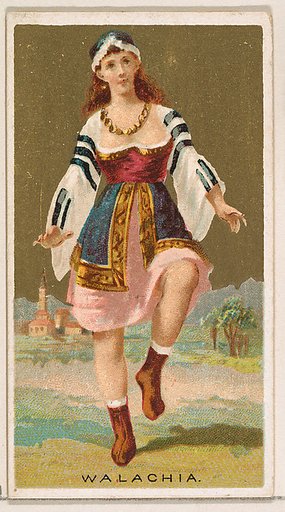 Walachia, from the Dancing Girls of the World series (N185) issued by Wm. S. Kimball & Co.
