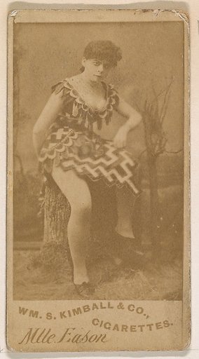 Mlle. Eason, from the Actresses series (N203) issued by Wm. S. Kimball & Co.