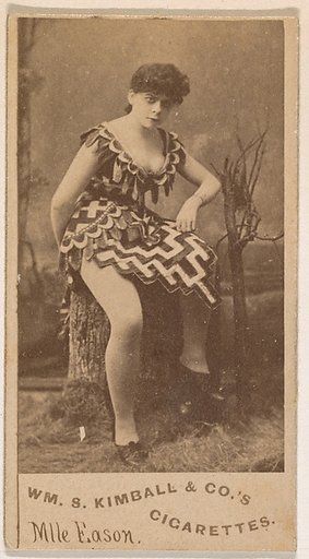 Mlle. Eason, from the Actresses series (N203) issued by Wm. S. Kimball & Co.
