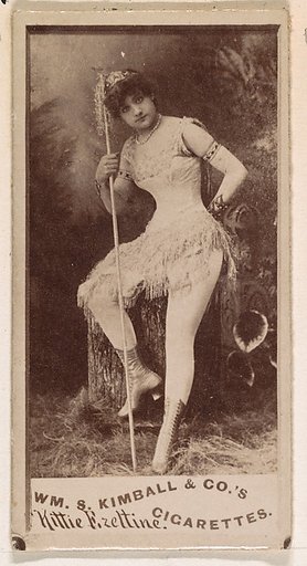 Kittie Fizeltine, from the Actresses series (N203) issued by Wm. S. Kimball & Co.