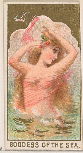 Amphitrite, Goddess of the Sea, from the Goddesses of the Greeks and Romans series (N188) issued by Wm. S. Kimball & Co.