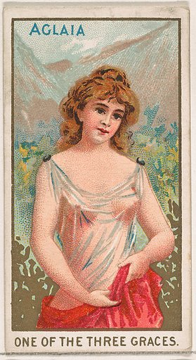 Aglaia, One of the Three Graces, from the Goddesses of the Greeks and Romans series (N188) issued by Wm. S. Kimball & Co.