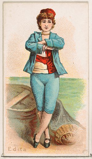 Edita, from the Ballet Queens series (N182) issued by Wm. S. Kimball & Co.