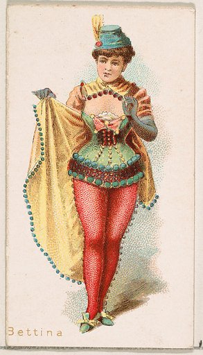Bettina, from the Ballet Queens series (N182) issued by Wm. S. Kimball & Co.