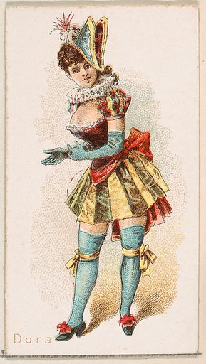 Dora, from the Ballet Queens series (N182) issued by Wm. S. Kimball & Co.