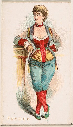 Fantine, from the Ballet Queens series (N182) issued by Wm. S. Kimball & Co.