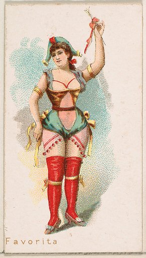Favorita, from the Ballet Queens series (N182) issued by Wm. S. Kimball & Co.