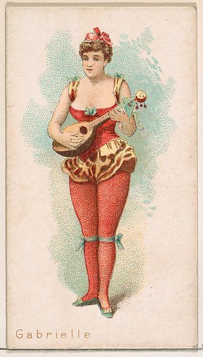 Gabrielle, from the Ballet Queens series (N182) issued by Wm. S. Kimball & Co.