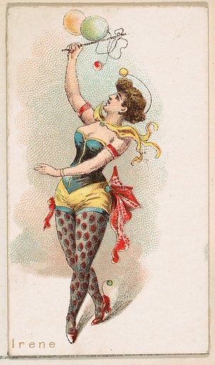 Irene, from the Ballet Queens series (N182) issued by Wm. S. Kimball & Co.