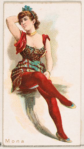 Mona, from the Ballet Queens series (N182) issued by Wm. S. Kimball & Co.