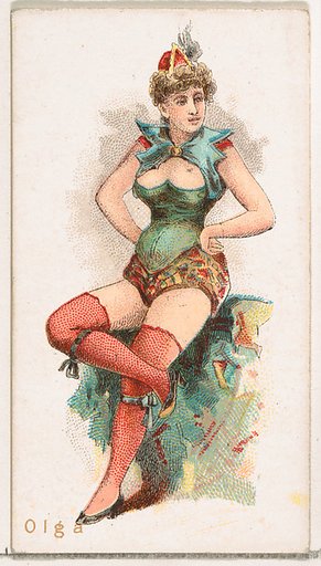 Olga, from the Ballet Queens series (N182) issued by Wm. S. Kimball & Co.