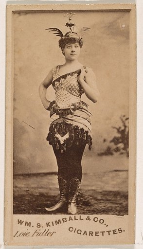 Loie Fuller, from the Actresses series (N203) issued by Wm. S. Kimball & Co.