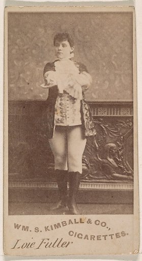 Loie Fuller, from the Actresses series (N203) issued by Wm. S. Kimball & Co.