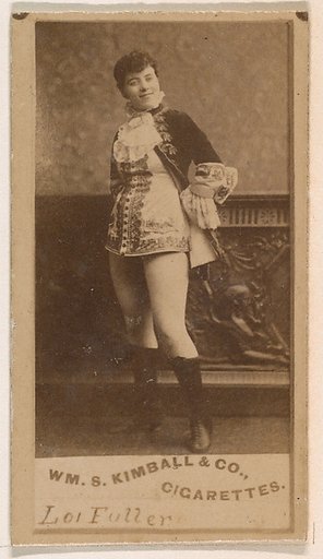 Loie Fuller, from the Actresses series (N203) issued by Wm. S. Kimball & Co.