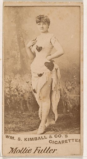 Mollie Fuller, from the Actresses series (N203) issued by Wm. S. Kimball & Co.