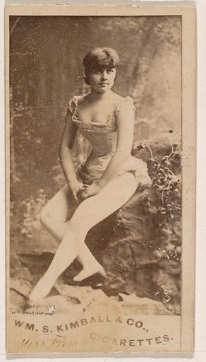 Miss French, from the Actresses series (N203) issued by Wm. S. Kimball & Co.