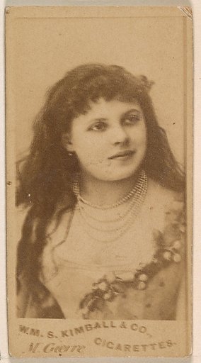 M. Guerre, from the Actresses series (N203) issued by Wm. S. Kimball & Co.