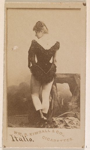 Miss Italio, from the Actresses series (N203) issued by Wm. S. Kimball & Co.