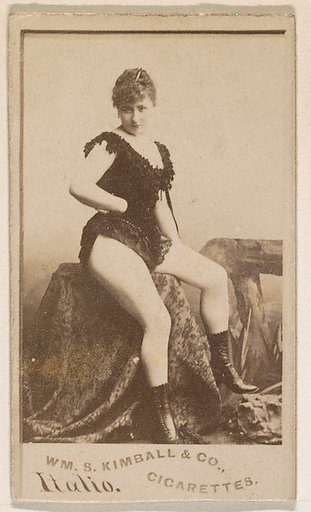 Miss Italio, from the Actresses series (N203) issued by Wm. S. Kimball & Co.