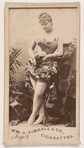 Mlle. Jager, from the Actresses series (N203) issued by Wm. S. Kimball & Co.