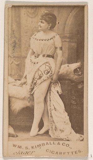Mlle. Jager, from the Actresses series (N203) issued by Wm. S. Kimball & Co.