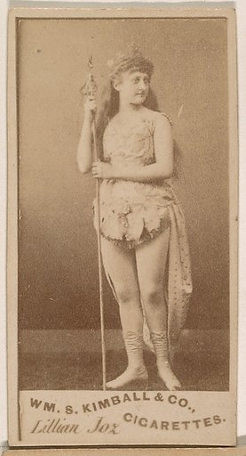 Lillian Jox, from the Actresses series (N203) issued by Wm. S. Kimball & Co.