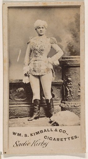 Sadie Kirby, from the Actresses series (N203) issued by Wm. S. Kimball & Co.