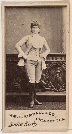 Sadie Kirby, from the Actresses series (N203) issued by Wm. S. Kimball & Co.