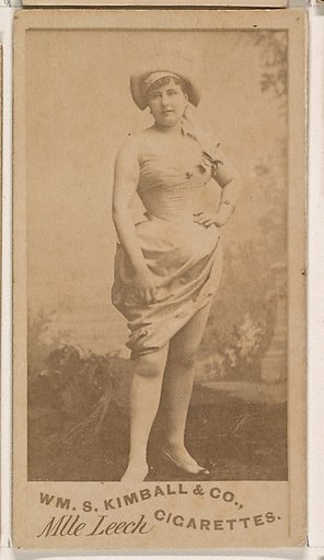 Mlle. Leech, from the Actresses series (N203) issued by Wm. S. Kimball & Co.