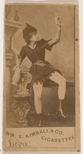 Miss Lepie, from the Actresses series (N203) issued by Wm. S. Kimball & Co.