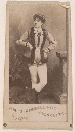 Miss Lysie, from the Actresses series (N203) issued by Wm. S. Kimball & Co.