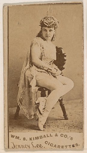 Jenny Lee, from the Actresses series (N203) issued by Wm. S. Kimball & Co.