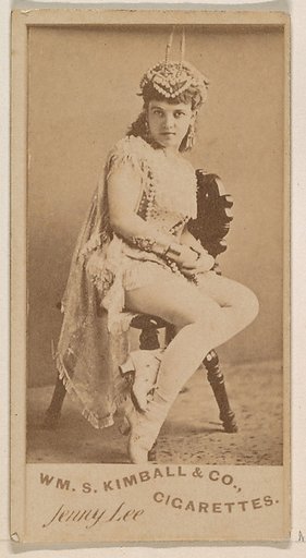 Jenny Lee, from the Actresses series (N203) issued by Wm. S. Kimball & Co.