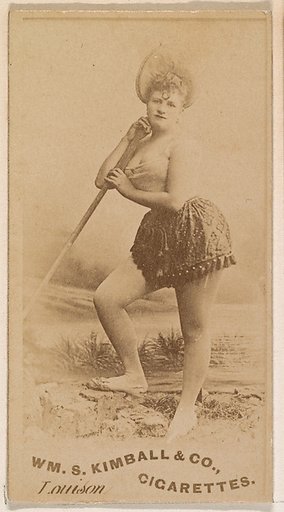 Miss Louison, from the Actresses series (N203) issued by Wm. S. Kimball & Co.