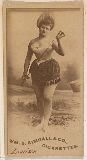 Miss Louison, from the Actresses series (N203) issued by Wm. S. Kimball & Co.